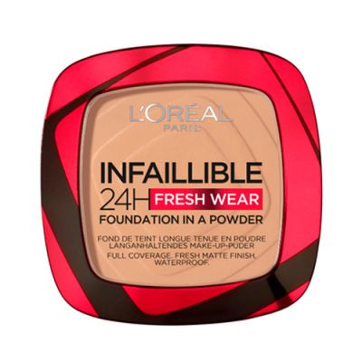 L'Oreal «INFAILLIBLE 24H Fresh WEAR» Пудра  НОВОГО ПОКОЛЕНИЯ, оттенок 140, 30МЛ