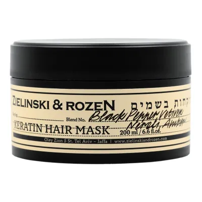 Sochlar uchun keratinli niqob Qora qalampir, Ambra, Neroli 200 ml