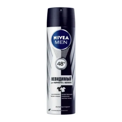 Антиперспирант Черное и Белое Невидимый Original серии Nivea Men 150 ml