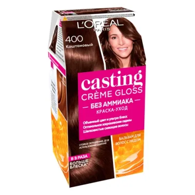 L'Oreal CASTING Creme Gloss Краска для волос тон 400 Каштановый