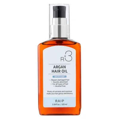 RAIP R3 Argan Hair OIL White Soap Аргановое масло для волос с ароматом Белое мыло 100 мл