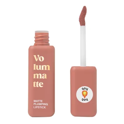 Plamping bilan chidamli suyuq matt lab pomadasi Rouge a levres liquide matte longue tenue avec repulpeur Volummatte ton 04