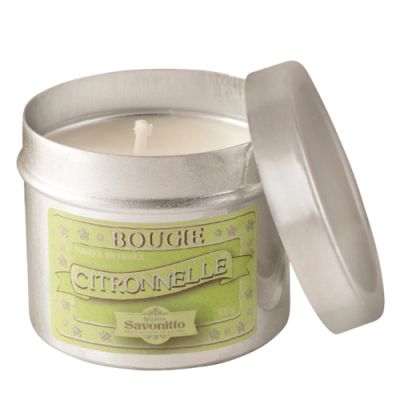 Bitta pilikli xushbo'y sham LEMONGRASS, with essential oil Metal pot 100g efir moyli LEMONGRASS