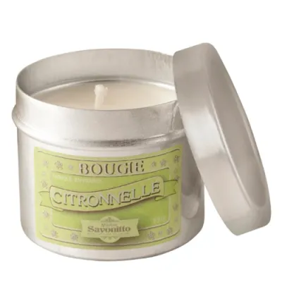 Свеча ароматическая с 1 фитилём LEMONGRASS, with essential oil Metal pot 100g  ЛЕМОНГРАСС с эфирным маслом