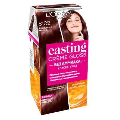 L'Oreal CASTING L'oreal  CASTING Creme Gloss Краска для волос  тон 5102, Холодный мокко