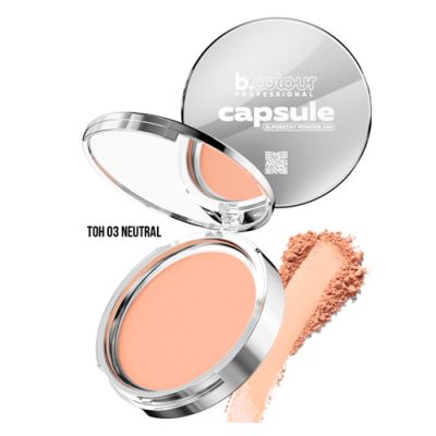 B.COLOUR PRO CAPSULE SuperStay 24H matlashtiruvchi yuz pudrasi / 03 Neutral, 7,3 g