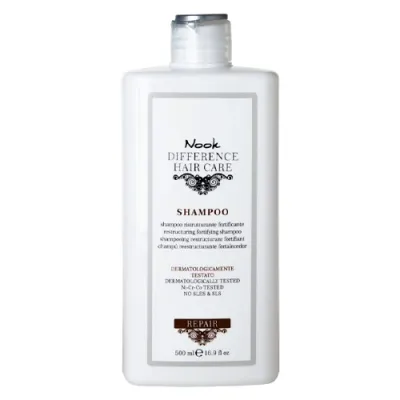 Nook Cosmetics NOOK Quruq va shikastlangan sochlar uchun tiklovchi mustahkamlovchi shampun Ph 5,5 500 ml