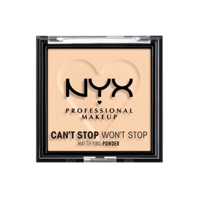 NYX Professional Makeup, Matirovchi pudra CAN'T STOP WON'T STOP MATTIFYING POWDER, tus 02, LIGHT, 6 gr