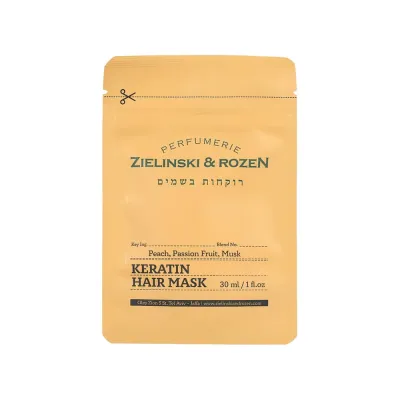 Кератиновая маска для волос Персик, Маракуйя, Мускус Keratin hair mask Peach, Passion fruit, Musk 30 мл