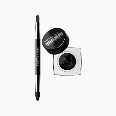 Стойкая гелевая подводка для век Tattoo Liner со щеточкой Черная 3 г