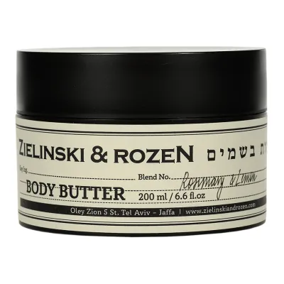 Zielinski & Rozen Крем масло для тела Розмарин, Лимон (200мл) / Body butter Rosemary & Lemon (200 ml)