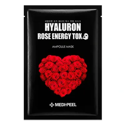 Medi-Peel Hyaluron Rose Energy TOX  Ампульная  маска с экстрактом розы 30ml