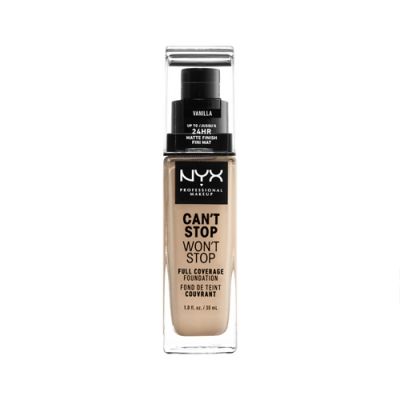 NYX PM Стойкая тональная основа Can’t Stop Won’t Stop Full Coverage Foun №06 Vanilla 30 мл