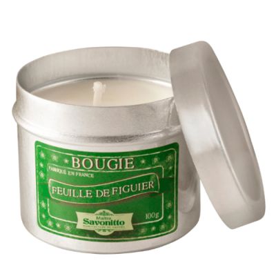 Bitta pilikli xushbo'y sham FIG LEAF Metal pot 100g anjir barglari