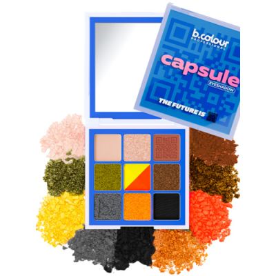 B.COLOUR PRO Capsule Палетка теней для век / 03 X Vision, 9 шт х 1 г