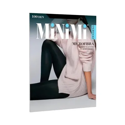 Tights for women MNM MICROFIBRA 100 Mini MICROFIBRA 100 Nero 5