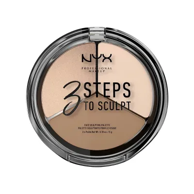 NYX PM Палет трй д склптр 3STS01 Палетка пудро оброзубщие  для скульптурирования 3 Steps To Sculpt оттенок 3STS01 Штрих-код: 800897098322
