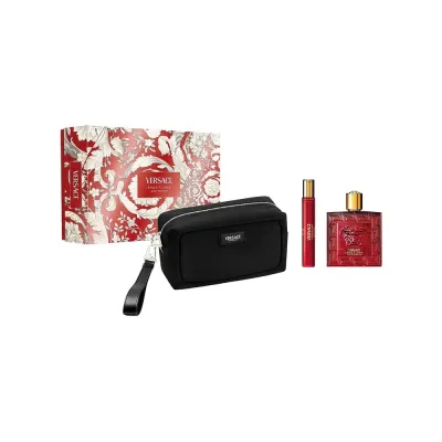 EROS FLAME Set EDP 100ml+EDP 10ml+Gwp