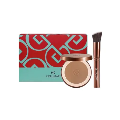 SPRING SET 2025 MUP - SILK-EFFECT BRONZING POWDER 4.4 Hawaii Matte + DROP BRUSH 2025 10 g