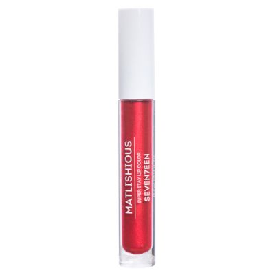 Seventeen Жидкая помада-блеск Matlishious Super Stay LIP Color тон 32 красный с искрой