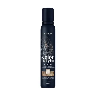 Indola Color Style Mousse Beige Blonde Оттеночный мусс для укладки волос Бежевый русый 200мл
