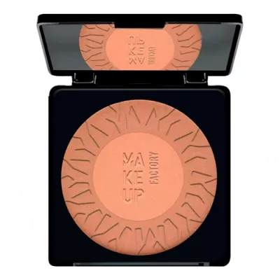 Make up Factory Сияющая пудра-бронзер с минералами Mineral Glow Bronzer тон 05 Естественный сияющий