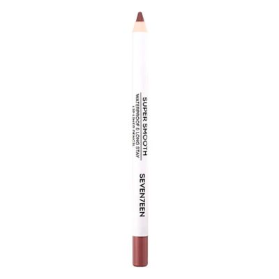 Seventeen Карандаш для губ тон 02 водостойкий с витамином Е Super Smooth W/P Lip Liner Розовый