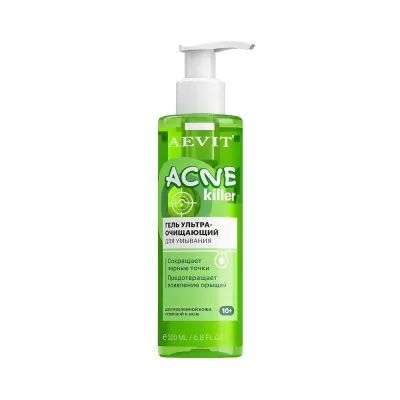 Aevit Acnekiller гель ультраочищающий для умывания 200 мл