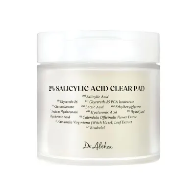 Dr.Althea 2% Salicylic Acid Clear Pad Отшелушивающие тонер-пэды для лица с салициловой кислотой 2% 65 шт 170 мл