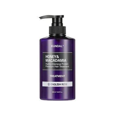 Hair Conditioner HONEY/MACADAMIA Protein Premium Treatment 500ML (KUNDAL) English Rose