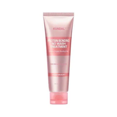Yuvilmaydigan soch niqobi PROTEIN BONDING NO WASH TREATMENT 130ML (KUNDAL) VIOLET MUGUET