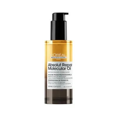 Matrix Absolut Repair Molecular Двухфазное масло для глубокого восстановления поврежденных волос 90 мл