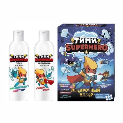 Superhero с ароматом Тутти-Фрутти (шампунь 200 мл + пена 200 мл+Расписание)