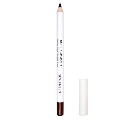 Seventeen Карандаш для век водостойкий тон 05 с витамином Е Super Smooth W/P&Longstay коричневый