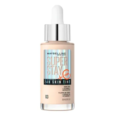 Maybelline Стойкая тональная сыворотка  Super Stay 24Ч с витамином С, тон 03