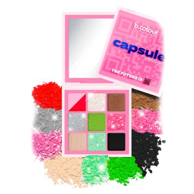 B.COLOUR PRO Capsule Палетка теней для век / 04 Tomorrowland, 9 шт х 1 г