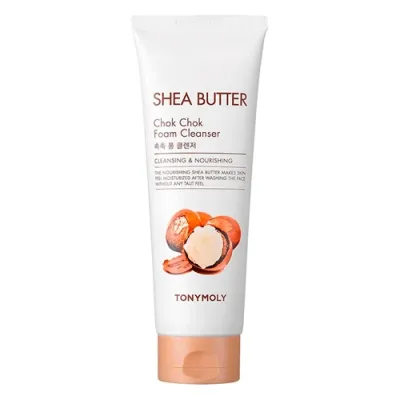 Tony Moly Увлажняющая пенка для умывания с маслом ши SHEA BUTTER CHOK CHOK FOAM CLEANSER