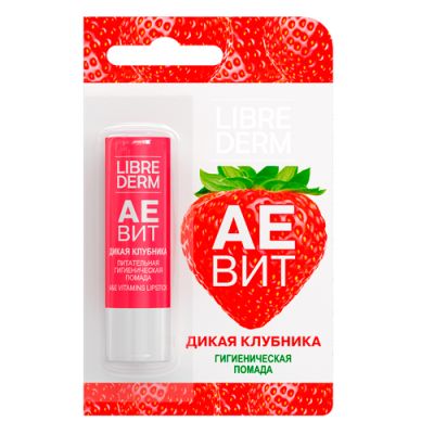 AEVIT oziqlantiruvchi gigiyenik lab pomadasi "Yovvoyi qulupnay" 4 g
