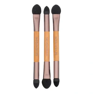 Seventeen Cosmetics Seventeen 3 ta soya aplikatoridan iborat to'plam EYESH SPONGE APPL BAMBOO
