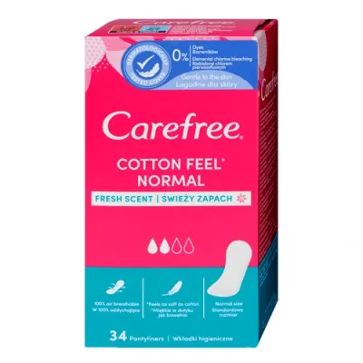 Cotton Fresh салфетки воздухопроницаемые ароматизированные 34 шт