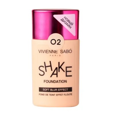 Vivienne Sabo Тональный крем с натуральным блюр эффектом Fond de teint effet floute Shakefoundationтон 02
