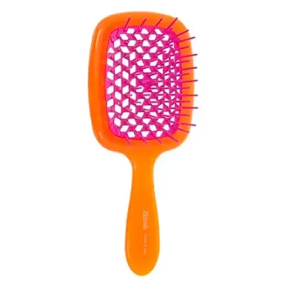 SUPERBRUSH РАСЧЕСКА ОРАНЖЕВАЯ-ФУКСИЯ 20,3x8,5x3,1СМ