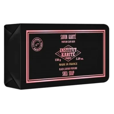 Institut Karite Shea Soap  Black Leather Мыло Ши 150 г Черная кожа