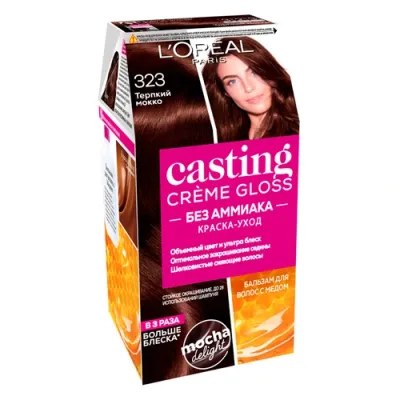 Creme Gloss Краска для волос  тон 323 Черный шоколад