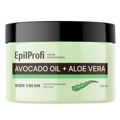 Epil Profi EpilProfi Крем для тела укрепляющий с маслом авокадо и алоэ вера 300 мл (STD)