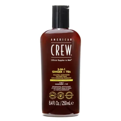 American Crew Sochlar va tana uchun parvarish vositasi Zanjabil+choy 3 in 1 250 ml