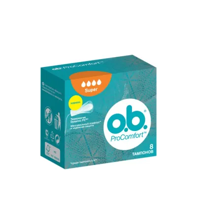 o.b.® Тампоны  ProComfort супер 8 шт