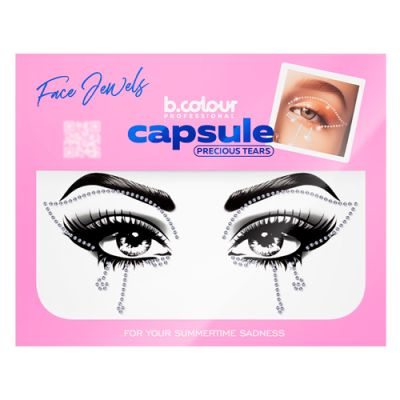 Face Jewels Стразы для лица Precious tears, 1 шт (серебро)