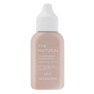 Seventeen Тональный крем с естественным покрытием THE Natural Transparent FOUNDATION, тон 1