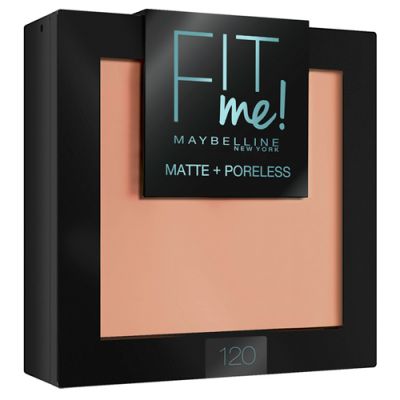 Fit Me Пудра для лица , матирующая, скрывающая поры, оттенок 120, Классический бежевый